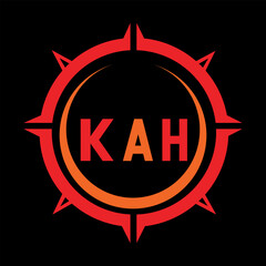 KAH letter design. KAH letter technology logo design. KAH Monogram logo design for an entrepreneur and business.