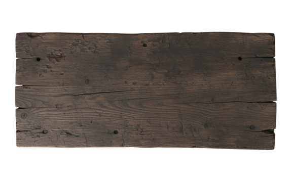 Old dark wooden plank for background or sign - Powered by Adobe