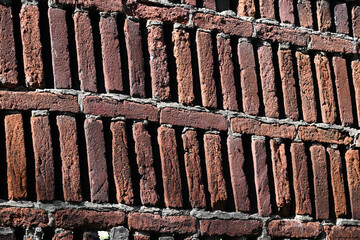 old brick fence background