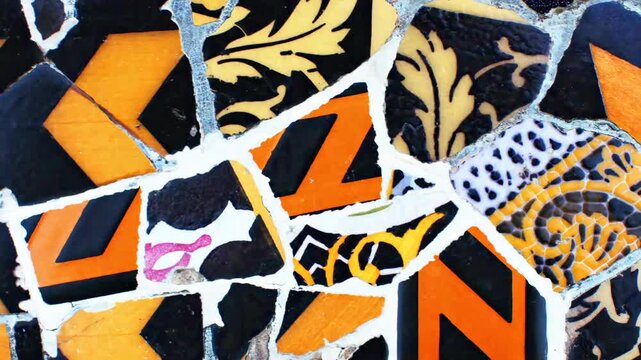 ceramic tiles gaudi parc guell barcelona