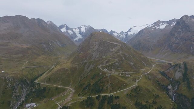 The Obergurgl Ski Resort and its beautiful glaciers during summer. Obergurgl &Ouml;tztal Tyrol Austria