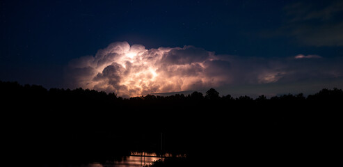 Lightning storm in Virginia