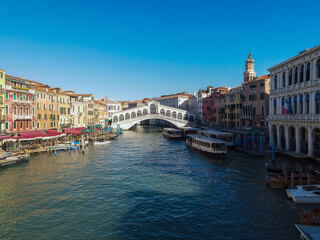 Venezia, beautiful aerial view of the Italian city
