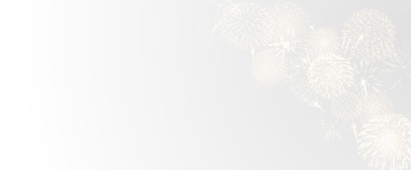 Magic fireworks in the night sky, Christmas background for holiday design, poster, postcard on a transparent background, png. Holiday lights.	
