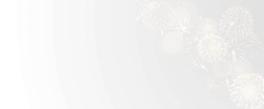 Magic fireworks in the night sky, Christmas background for holiday design, poster, postcard on a transparent background, png. Holiday lights.	
