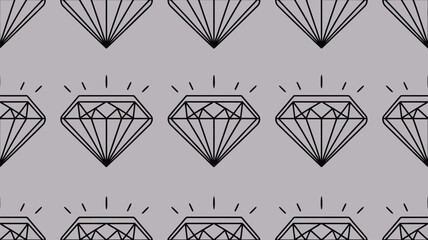 Elegant diamond pattern background for modern designs, shining jewels creating a luxurious and stylish seamless texture for your creative projects