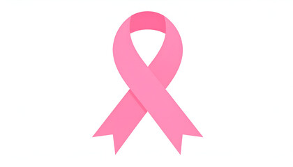 Pink Ribbon - Symbol of Breast Cancer Awareness and Support.