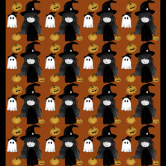 Cute Halloween all hallows eve pattern