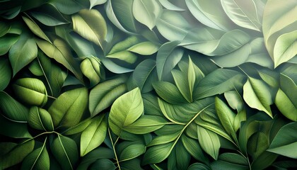 Abstract Background With Leaves