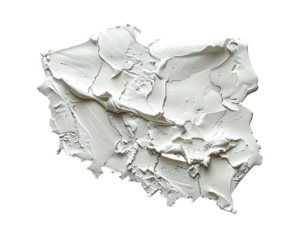 Abstract painted shape resembling Poland