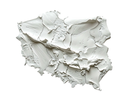 Abstract painted shape resembling Poland