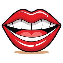 Hyper Realistic AI Rendered Woman Lips Makeup Beauty Graphic