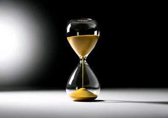 Time is running out fast with this hourglass full of golden sand