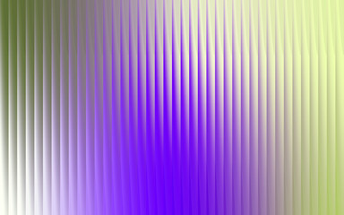 Abstract vertical ribbed glass texture with vibrant purple and green gradient light effects