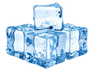 Stack of ice cubes