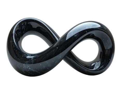 Glossy infinity symbol