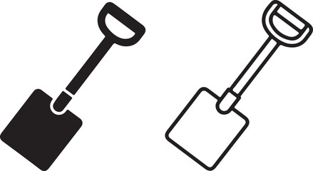  silhouette icon of farming  a hoe