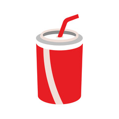 Soda on White Background