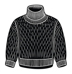 Vector illustration of a casual sweater garment with a collar and long sleeve, an isolated fashion object for apparel design © Jannatul jui