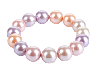 Pearl bracelet, various pastel shades