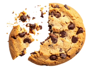 Broken chocolate chip cookie (1)
