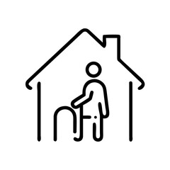 Retirement Home Illustration