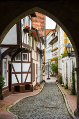 Half timbered houses, Old town, Hildesheim, Germany