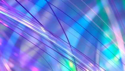 Abstract vibrant light streaks and lines creating a futuristic and technological background.