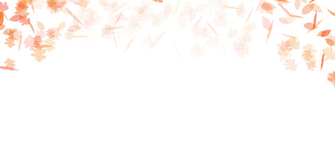 Autumn Leaves Top Border Background