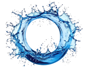 Abstract circular water splash (2)