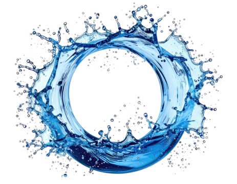Abstract circular water splash (2)