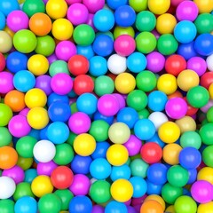 Obraz premium Vibrant colorful plastic balls