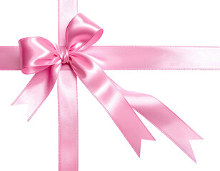 Pink ribbon bow, gift wrap