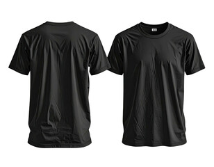 Front and back view of a dark gray t-shirt (1)