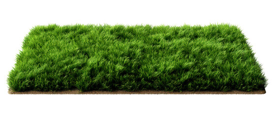 Realistic Green Grass Turf Isolate on Transparent Background, cutout, png