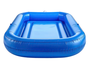 Inflatable rectangular wading pool