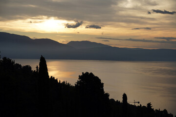 view from Gardone at the lake of Garda