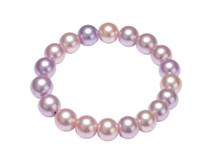 A circle of  pearls bracelet