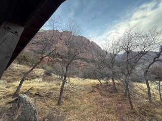 View from Zion canyon trail.