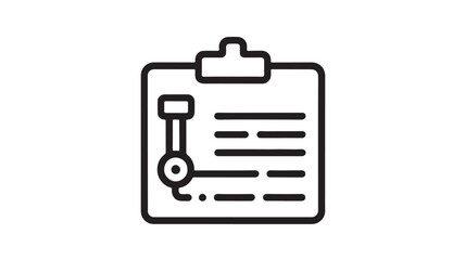 Clipboard with checklist and pen icon, representing task completion and organization.