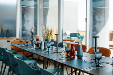 Serving juices for the company