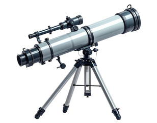 Telescope on tripod, illustration