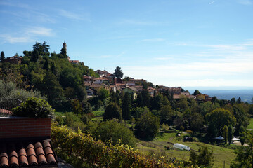 winery in the hills near Marmorito in Piemont