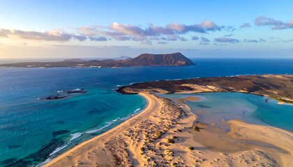 Panoramic coastal landscape