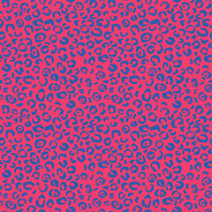 Abstract modern leopard seamless pattern. Animals trendy background. Color decorative vector illustration for print, fabric, textile. Modern ornament of stylized skin.