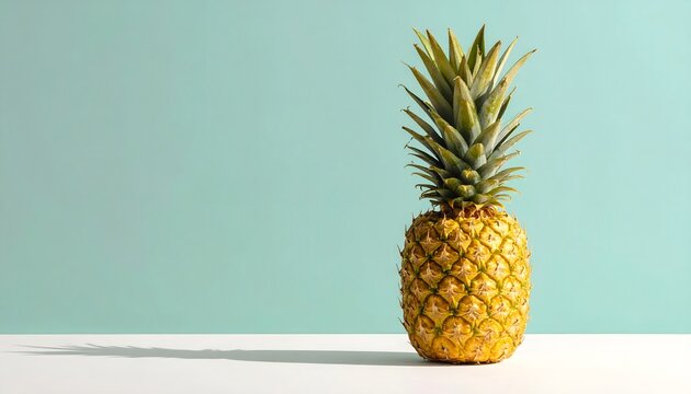 Shiny metallic pineapple isolated background high resolution photo - Powered by Adobe