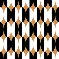 Seamless abstract geometric pattern. Vector Illustration.