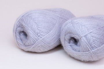 Soft yarn for knitting and handmade crafts. Perfect for illustrating creativity, hobby, and textile work.