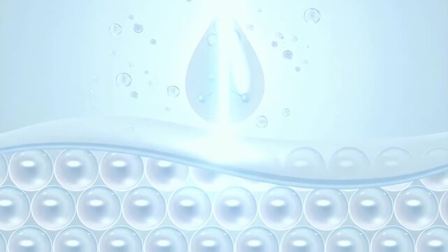 Cosmetic serum oil drop on saggy skin cell skin repair moisturizer collagen serum advertising