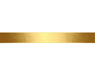 Gold ribbon banner against black background